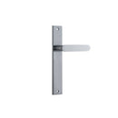 Iver Bronte Door Lever Handle On Rectangular Backplate - primehardware