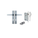 Iver Bronte Door Lever Handle On Rectangular Backplate - primehardware