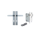 Iver Bronte Door Lever Handle On Rectangular Backplate - primehardware