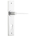 Iver Como Door Lever Handle On Chamfered Backplate - primehardware