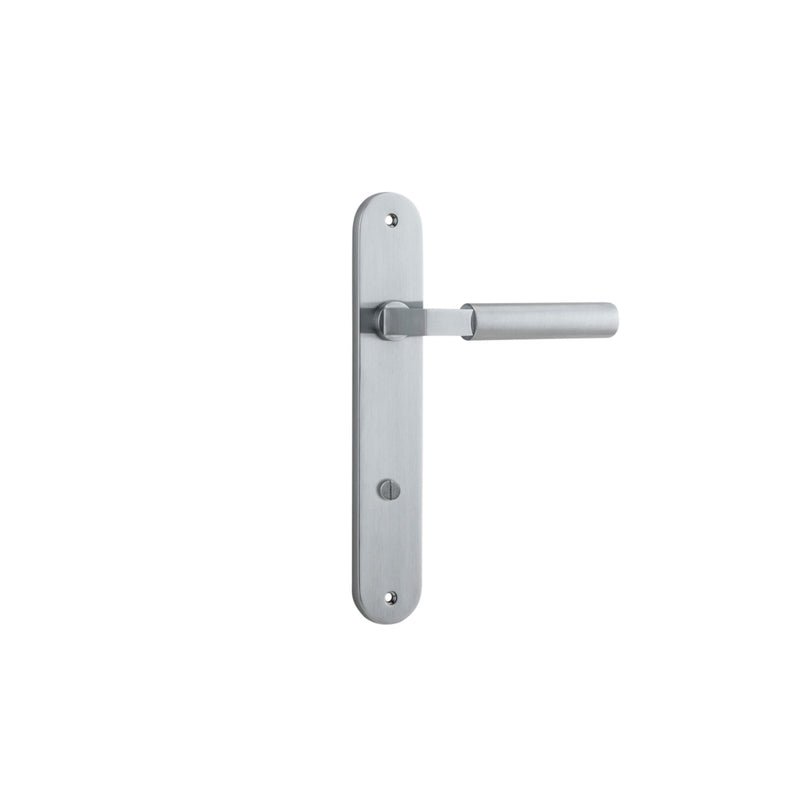 Iver Berlin Door Lever Handle On Oval Backplate - primehardware