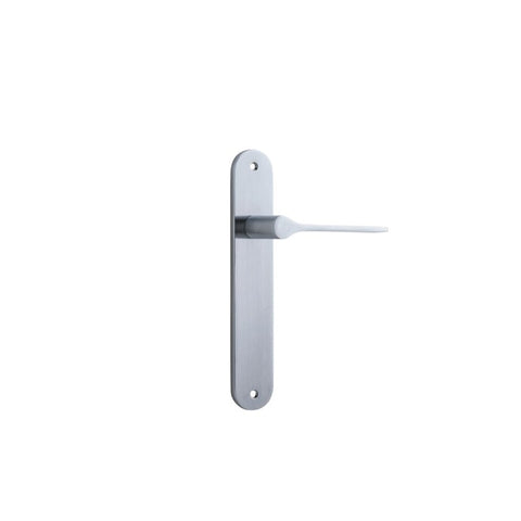 Iver Como Door Lever Handle On Oval Backplate - primehardware