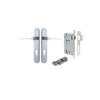 Iver Como Door Lever Handle On Oval Backplate - primehardware