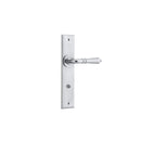 Iver Sarlat Door Lever Handle On Chamfered Backplate - primehardware