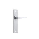 Iver Baltimore Door Lever Handle On Chamfered Backplate - primehardware