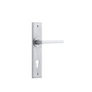 Iver Baltimore Door Lever Handle On Chamfered Backplate - primehardware