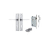 Iver Baltimore Door Lever Handle On Chamfered Backplate - primehardware