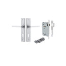 Iver Baltimore Door Lever Handle On Chamfered Backplate - primehardware