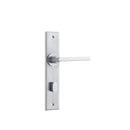 Iver Baltimore Door Lever Handle On Chamfered Backplate - primehardware