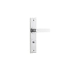 Iver Bronte Door Lever Handle On Chamfered Backplate - primehardware