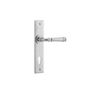 Iver Verona Door Lever Handle On Chamfered Backplate - primehardware