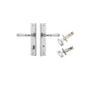 Iver Verona Door Lever Handle On Chamfered Backplate - primehardware