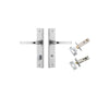 Iver Annecy Door Lever Handle On Chamfered Backplate - primehardware
