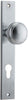 Iver Paddington Door Knob On Rectangular Backplate - primehardware
