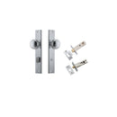 IVER Paddington Door Knob On Rectangular Backplate | Separate Privacy Kit | 9 Finishes - Brushed Chrome