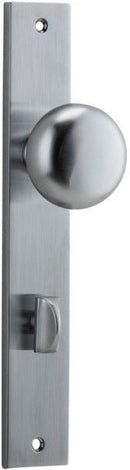 Iver Cambridge Door Knob On Rectangular Backplate - primehardware