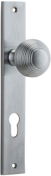 IVER GUILDFORD DOOR KNOB ON RECTANGULAR BACKPLATE - CUSTOMISE TO YOUR NEEDS