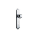 IVER Paddington Door Knob On Shouldered Backplate | Entrance Lever Set Only | 9 Finishes - Brushed Chrome