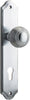 Iver Guildford Door Knob On Shouldered Backplate - primehardware