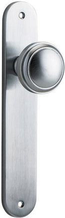 Iver Paddington Door Knob On Oval Backplate - primehardware