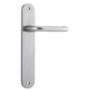 Iver Oslo Lever Door Handle On Oval Backplate - primehardware