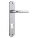 Iver Oslo Lever Door Handle On Oval Backplate - primehardware