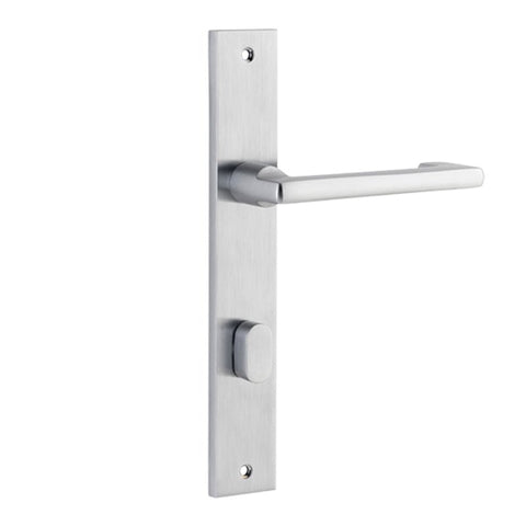 Iver Baltimore Return Door Lever Handle On Rectangular Backplate - primehardware