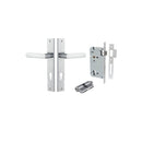 Iver Osaka Door Lever Handle On Rectangular Backplate - primehardware