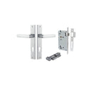 Iver Osaka Door Lever Handle On Rectangular Backplate - primehardware