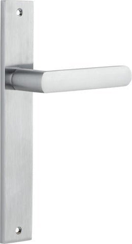 Iver Osaka Door Lever on Rectangular Backplate — Entrance Set (Key/Thumb) | Entrance Kit (Key/Thumb) | 6 Finishes - lifestyle