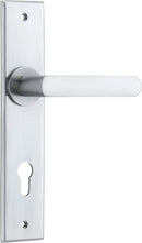 Iver Osaka Door Lever Handle On Chamfered Backplate - primehardware