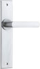 Iver Osaka Door Lever Handle On Chamfered Backplate - primehardware