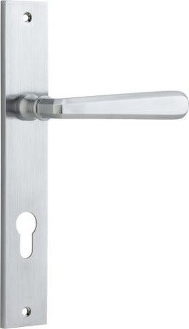 Iver Copenhagen Door Lever Handle On Rectangular Backplate