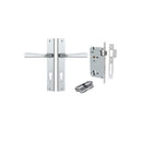 Iver Copenhagen Door Lever Handle On Rectangular Backplate - primehardware