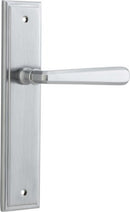 Iver Copenhagen Door Lever Handle On Stepped Backplate - primehardware