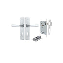Iver Copenhagen Door Lever Handle On Chamfered Backplate - primehardware