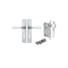 Iver Copenhagen Door Lever Handle On Chamfered Backplate - primehardware