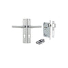 Iver Helsinki Door Lever Handle On Rectangular Backplate - primehardware