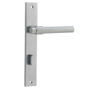 Iver Helsinki Door Lever Handle On Rectangular Backplate - primehardware