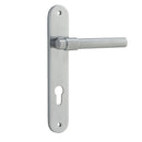 Iver Helsinki Door Lever Handle On Oval Backplate - primehardware
