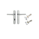 Iver Helsinki Door Lever Handle On Oval Backplate - primehardware