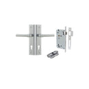 Iver Helsinki Door Lever Handle On Stepped Backplate - primehardware