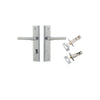 Iver Helsinki Door Lever Handle On Stepped Backplate - primehardware