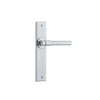 Iver Helsinki Door Lever Handle On Chamfered Backplate - primehardware