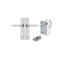 Iver Helsinki Door Lever Handle On Chamfered Backplate - primehardware