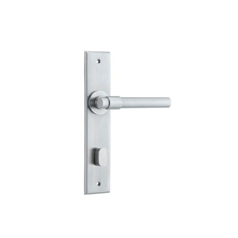Iver Helsinki Door Lever Handle On Stepped Backplate - primehardware