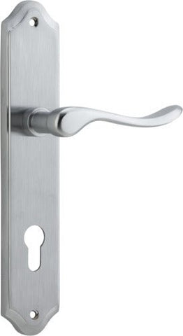 Iver Stirling Door Lever Handle On Shouldered Backplate - primehardware
