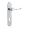 Iver Stirling Door Lever Handle On Oval Backplate - primehardware
