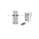 Iver Stirling Door Lever Handle On Stepped Backplate - primehardware