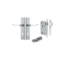 Iver Stirling Door Lever Handle On Stepped Backplate - primehardware